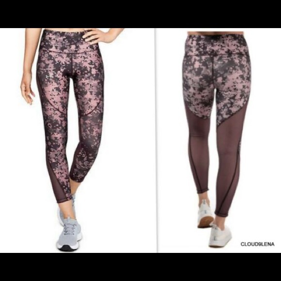 Under Armour Purple leggings with mesh large - Picture 2 of 7